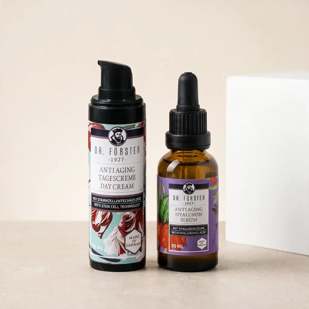 Morgenroutine N°1 Bundle: Anti Aging Hyaluron Serum und Anti Aging Tagescreme